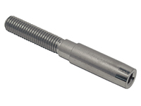 Thread terminal, left-hand thread, stainless steel