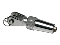 Fork terminal, swageless, stainless steel