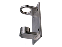Wall bracket for round post, with fixed base plate