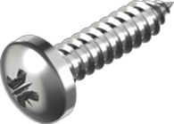 Self-tapping screw, button Pozidriv A2, DIN 7981