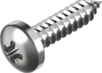 Self-tapping screw, button Pozidriv A4, DIN 7981