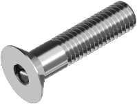 Socket head cap screw, countersunk A4, DIN 7991