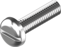 Slotted screw, pan head A4, DIN 85