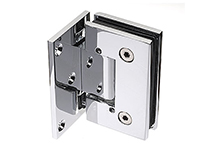 Hinge for glass door, 90 degrees