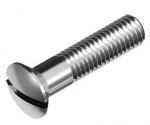 Slotted screw, raised countersunk A4, DIN 964