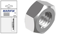 Hexagon nut, A4, DIN 934 (bag)