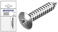 Self-tapping screw, raised countersunk Torx A4, DIN 9479 (bag)