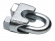 Wire rope clip, clamp, galv. (16 mm)