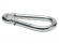 Carabiner without eyelet, galv. (8 x 80 mm)