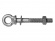Eye bolt with nut and washer, hot dip galv. (10 x 75 mm)