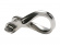 Twisted shackle, pressed stainless steel (M8 x 36 mm)
