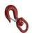 Swivel hook with lock, galv. (146 mm)