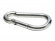 Carabiner without eyelet, stainless steel (140 mm)