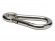 Carabiner with eyelet, stainless steel (50 mm)