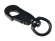 Snap hook with swivel, painted black, galv. (63 mm)