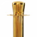 Queue pole with base plate, brass