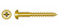 Brass screw, button PZ, DIN 7996 (4.0 x 25 mm)