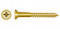 Brass screw, csk PZ, DIN 7997 (5 x 70 mm)