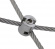 Cross-lock for wire, closed (4 mm)