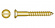 Brass screw, raised countersunk drive, DIN 95