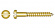 Brass screw, button slot, DIN 96 (3 x 10 mm)