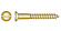 Brass screw, countersunk head csk drive, DIN 97 (3.0 x 30 mm) Bag 10 pic