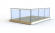 End post for glass railing, round (980 mm, satin)
