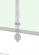 Post Glass Handrail height H1100 above floor Vertical